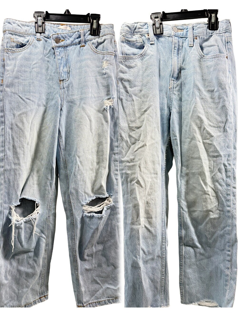 Youth Girls Size 12 Jeans 2pc Clothing Lot Old Navy & GB Girls Distressed Frayed